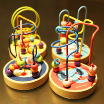 MiDeer Mall 1-2-3-year-old male and female baby children around Pearl Toy to exercise fingers flexible string of beads