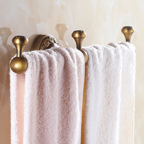 Antique toilet European towel rack bedroom towel bar all copper bronze bronze single pole bathroom bathroom pendant