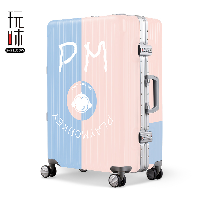 Taste Suitcase Student Korean Password Box, Pole Box, 20-inch Boarding Box, Female Suitcase, Universal Wheel, 24 Cases