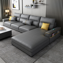 Nordic technology cloth sofa size apartment type Simple fabric sofa living room Modern light luxury furniture combination set
