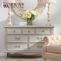 Meike Meijia New Iris Township Travel American Pastoral Wood Dressing Table Decoration Wall Cabinet