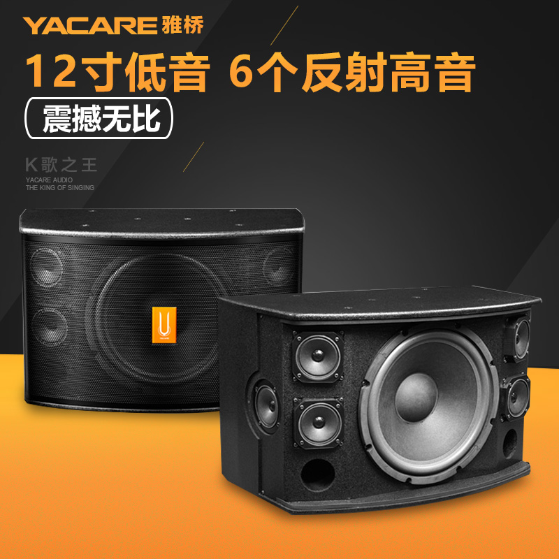 Yacare/Yaqiao K12 family KTV karaoke cabinet 12 inch bass professional meeting sound/pair