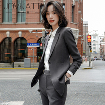  JOVKATTI fashion female president suit suit female 2021 new Korean version of high-end ladies professional formal spring and autumn
