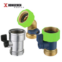 Hongchen copper water pipe joint Water distributor water pipe fittings Single-pass faucet joint with switch valve alloy