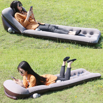 Inflatable cushion flocking air cushion camping outdoor moisture-proof cushion automatic inflatable bed portable inflatable sleeping cushion inflatable flocking bed