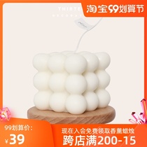 ins handmade ball home aromatherapy Rubiks cube candle soothe the nerves and sleep ornaments Korean creative fragrance props gift