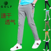 Golf childrens clothing summer childrens quick-drying trousers for teenagers golf pants for boys and girls