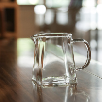 Nine tea house pure hand-made heat-resistant glass Road cup thickened Tea Sea tea set accessories tea ceremony zero with male Cup