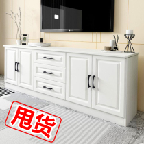 Bedroom TV cabinet Small apartment Master bedroom Modern simple Nordic TV cabinet plus high living room European solid wood