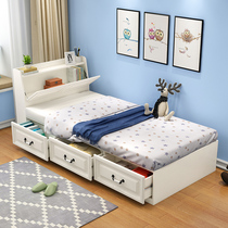 Nordic Single Bed Modern minimalist Bedroom Drawer storage bed High box bed Living room Sofa bed Tatami study