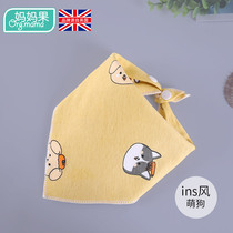 Baby triangular towel Pure cotton male baby Saliva Scarf Newborn Enclosure Bib Hood Boy Handsome 1-1 2-year-old scarf