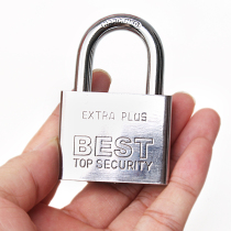 Door padlock anti-theft lock Class B lock imitation stainless steel lock outdoor waterproof rust-proof open padlock