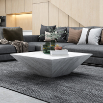 Nordic light luxury marble coffee table small apartment post-modern simple Italian style living room minimalist square coffee table