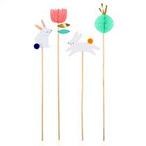 Meri Meri Honeycomb Bunny Cake Toppers Meri Meri Honeycomb