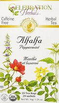 CELEBRATION HERBALS Alfalfa Peppermint Tea Organic 24