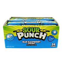 Sour Punch Straws Sweet Sour Flavored Soft Chewy