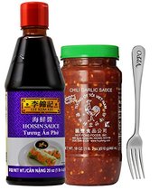 Lee Kum Kee Hoisin Sauce   Huy Fong Chili Garlic