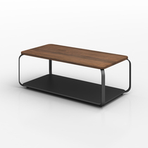 Industrial wind steel frame wooden meeting coffee table simple modern office small minimalist creative sofa long tea table