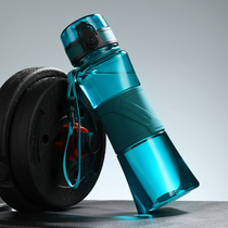 Excellent sports water Cup fitness kettle Portable leak-proof and drop-proof plastic protein powder milkshake shake Cup