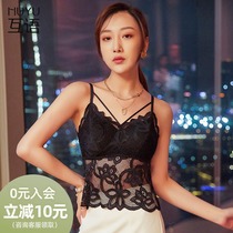 Mutual language beautiful back bra lace without steel rim to close the pair of breasts sexy bra womens vest one-piece suspender underwear women