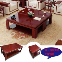 Office guest sofa matching edge a few modern minima square small corner few will be in the living-room Chinese pendulum piece wood tea table