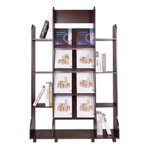 Wooden magazine rack newspaper rack newspaper rack office newspaper rack publicity data rack display rack creative landing Journal