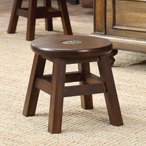 Naranduo good American retro household stool Fashion coffee table stool Childrens solid wood low stool small bench for shoe stool