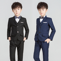 Childrens Western-style handsome Inn Wind Flowers Child Marriage Gown Boy Suit Suit Little Host Boy Piano Fall
