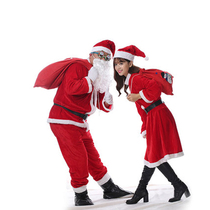 Christmas Costume Adult Mens Gold Velvet Clothing Womens Dress With Dress Cape and Santa Claus Couple Lovers Suit