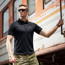 Dragon tooth fifth generation B2 level tactical round shirt polo shirt enhanced version mens outdoor quick-drying short sleeve T-shirt summer