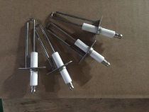 Dual fire electrode spark plug stage burner Ignition rod burner Bipolar ignition electrode ignition needle burner point