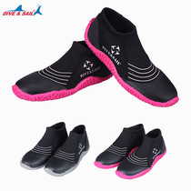 3MM DIVING SHOES MEN AND WOMEN STYLE BEACH SURFING NON-SLIP ANADROMOUS SHOES ANTI-CORAL SNORKELING FEET WEBBING EQUIPPED