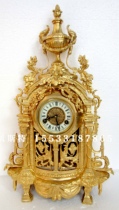 New classic watch all copper gold-plated old clock European mechanical clock model room decoration antique clock