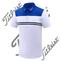 Golf mens short-sleeved T-shirt summer quick-dry non-iron Golf clothing mens striped POLO high-elastic top Jersey