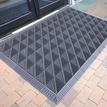 Outdoor Non-slip Ground Mat Doorway Door Plastic Rub Dirt Doormat Hotel Commercial Outdoor Footbed Entrance Door Carpet
