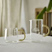 -Taoyuan daily-Japanese coffee sharing jug rattan hand glass cup coffee basic utensils