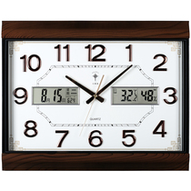 Polaris perpetual calendar large wall clock Chinese living room electronic calendar quartz clock mute hanging watch fashion clock