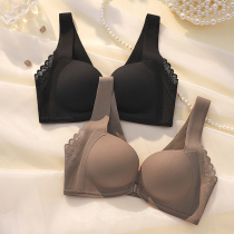 Front buttoned lingerie woman small breasts gather without mark and back bra 2021 new exploits upper to collect secondary milk anti-sagging
