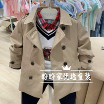 TeenieWeenie Cubs Childrens Wear Boys 2021 Autumn Childrens Wind Coat Jacket TKJT213801B