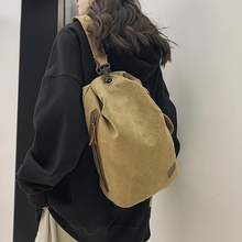 Брезентовые сумки большой вместимости для мужчин и женщин ретро - наклонная сумка многофункциональная мода одноплечевая сумка студенческий рюкзак сумка