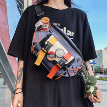 Chest Bag Mans Fashion Tide Card Diagonal Satchel Bag for men Bag Sport Small Satchel Individuality 100 Hitch Purse Single Shoulder Bag