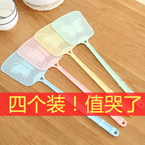 Large size household plastic with long handle thickened fly swatter manual mosquito killing Wholesale Clearance