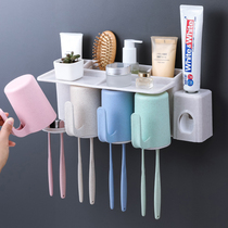 Toilet suction wall-mounted toothbrush holder wall-mounted washing rack toothbrush barrel toothbrush holder of toothbrush shelve