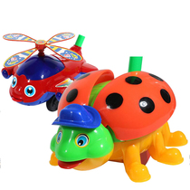 Baby toddler trolley push music baby hand push plane toy children learn to walk single pole 1-2 year old putter