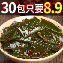Spicy ready-to-eat kelp slices spicy kelp silk screen red casual snacks kelp block flavor snacks food