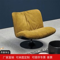 Italian fabric leisure chair Nordic designer single chair bedroom balcony light luxury lazy back chair Marilyn chair