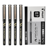 Japan pilot Baile pen BX-V7 gel pen Student stationery full needle tube straight liquid bead pen test water-based pen black pen Blue red pen office signature pen water pen black 0 7