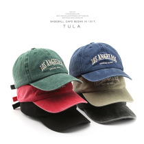 Wash do old letter embroidered mens baseball cap outdoor sports female sunshade sun hat baseball hat