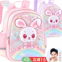 Kindergarten School Bag Girl Girl Big Class Lovely Princess Rainbow Rabbit Children Baby preschoolers Double shoulder bag for children