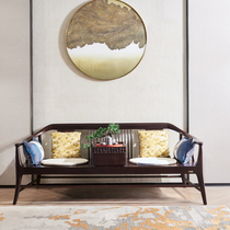 New Chinese Arhat bed Solid wood zen Chinese Arhat sofa Sandalwood living room Chinese style antique Arhat sofa PTY